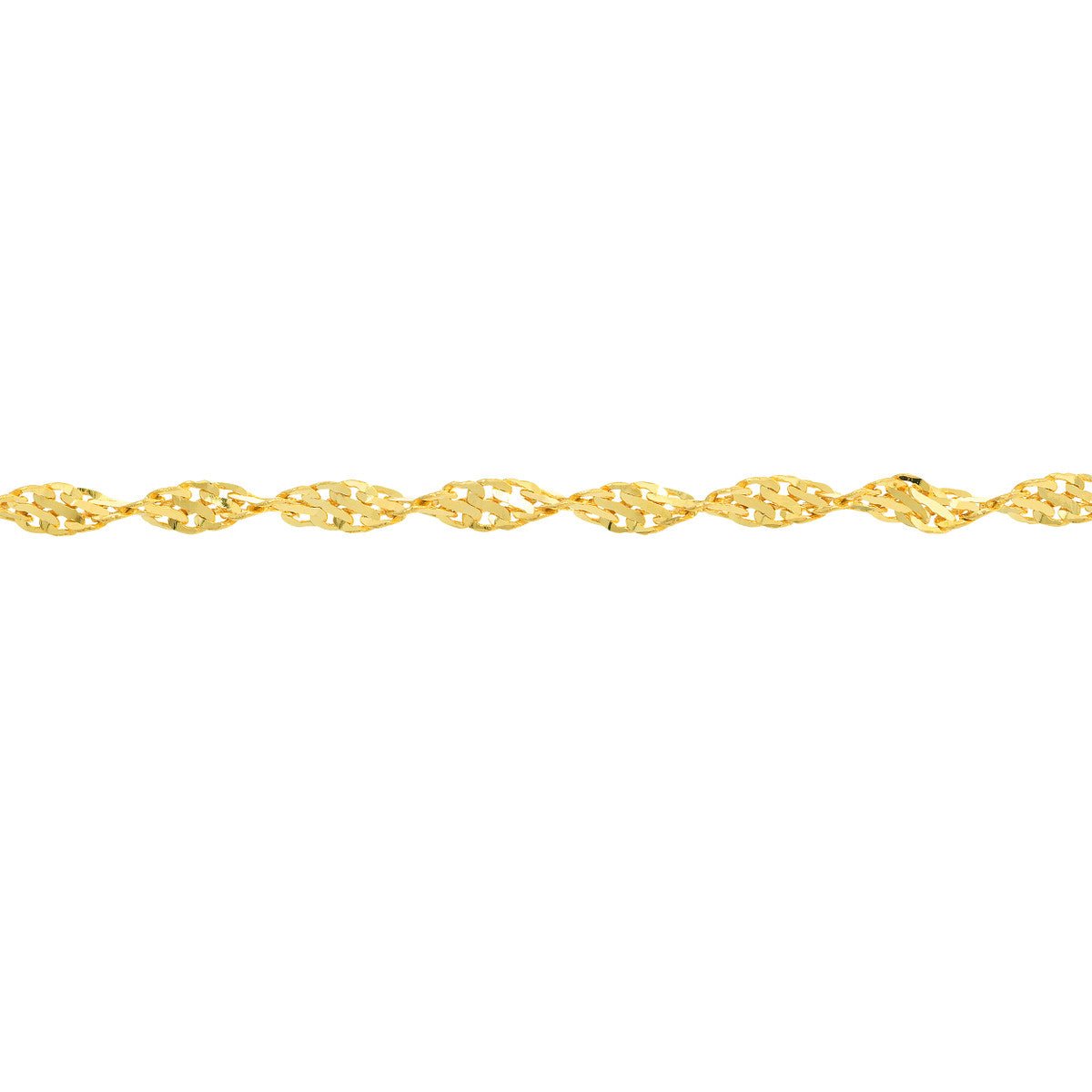 Birmingham Jewelry - 14K Gold 2.1mm Dorica Chain with Lobster Lock Anklet - Birmingham Jewelry