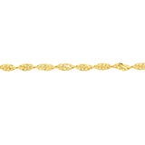 Birmingham Jewelry - 14K Gold 2.1mm Dorica Chain with Lobster Lock Anklet - Birmingham Jewelry