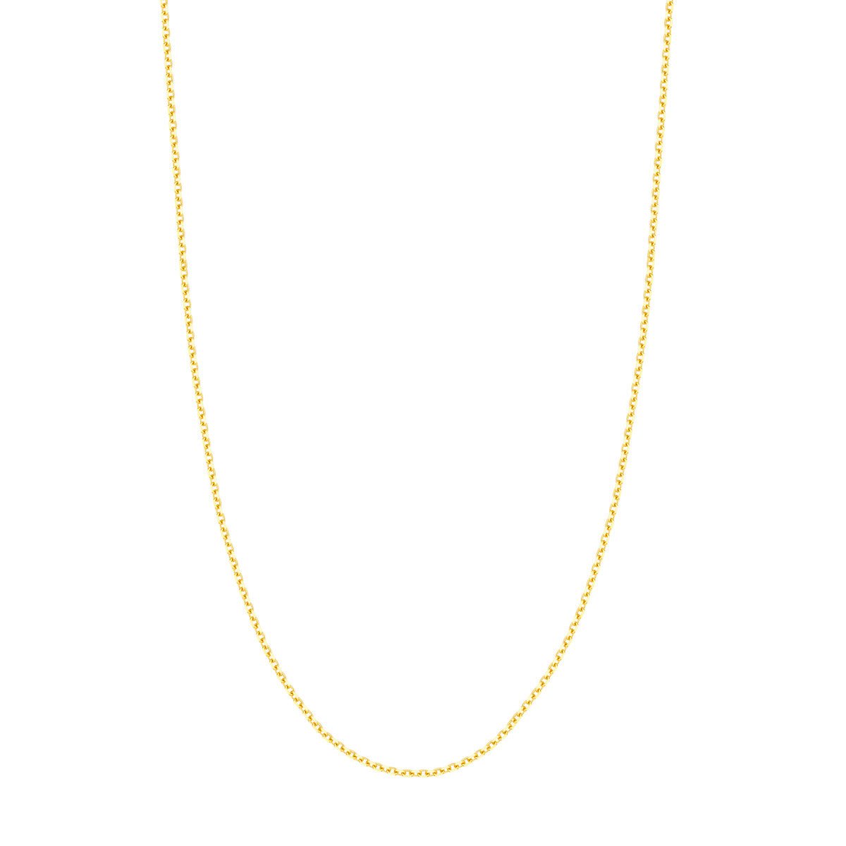 Birmingham Jewelry - 14K Gold 2.3mm D/C Cable Chain with Lobster - Birmingham Jewelry