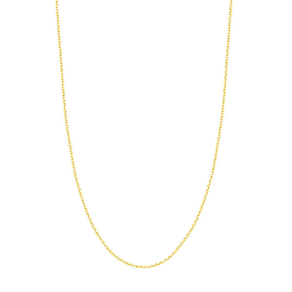 Birmingham Jewelry - 14K Gold 2.3mm D/C Cable Chain with Lobster - Birmingham Jewelry