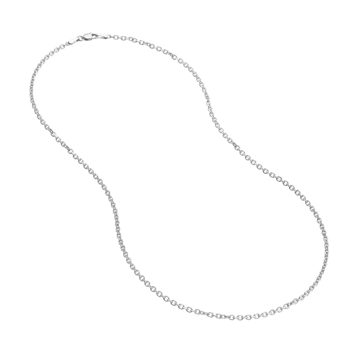 Birmingham Jewelry - 14K Gold 2.3mm D/C Cable Chain with Lobster - Birmingham Jewelry