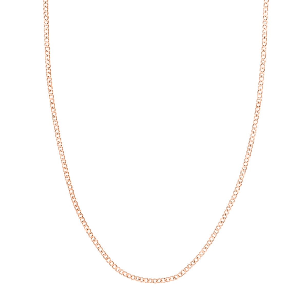 14K Gold 2.70mm D/C Open Curb with Lobster Lock Birmingham Jewelry Chain Birmingham Jewelry 