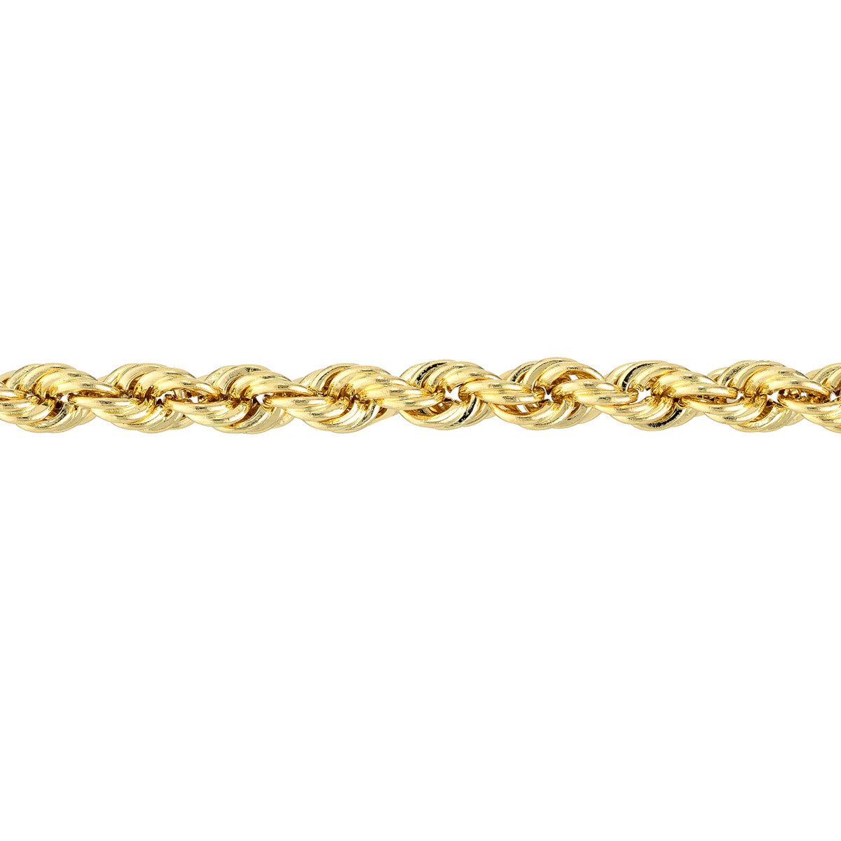 Birmingham Jewelry - 14K Gold 2.9mm Light Rope Chain with Lobster Lock - Birmingham Jewelry
