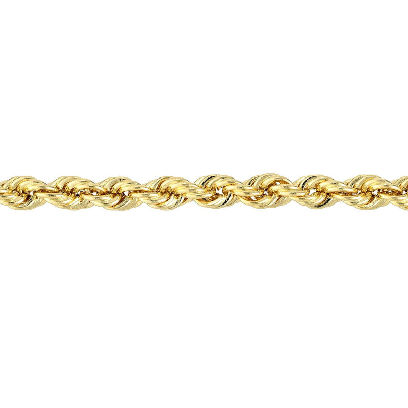 Birmingham Jewelry - 14K Gold 2.9mm Light Rope Chain with Lobster Lock - Birmingham Jewelry