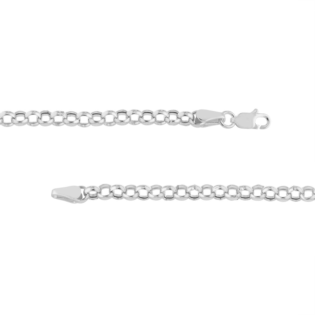 Birmingham Jewelry - 14K Gold 3.75mm Hollow Rolo Chain - Birmingham Jewelry