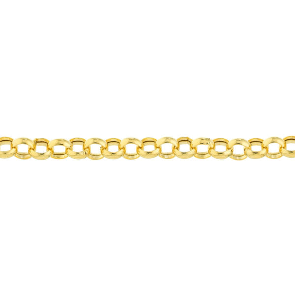 Birmingham Jewelry - 14K Gold 3.75mm Hollow Rolo Chain - Birmingham Jewelry