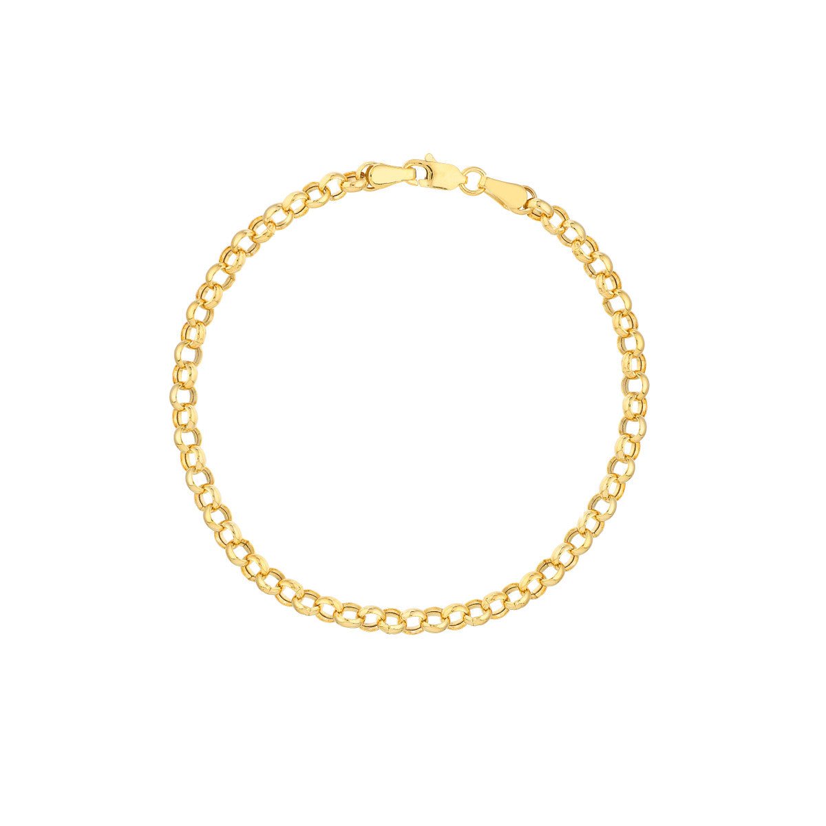Birmingham Jewelry - 14K Gold 3.75mm Hollow Rolo Chain - Birmingham Jewelry