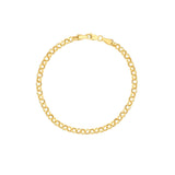 Birmingham Jewelry - 14K Gold 3.75mm Hollow Rolo Chain - Birmingham Jewelry