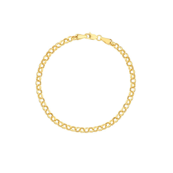 Birmingham Jewelry - 14K Gold 3.75mm Hollow Rolo Chain - Birmingham Jewelry