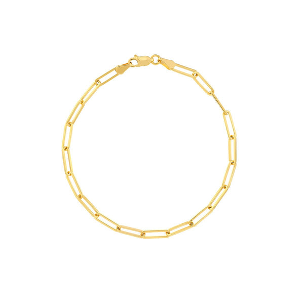 Birmingham Jewelry - 14K Gold 3.80mm Designer Long Link Chain - Birmingham Jewelry