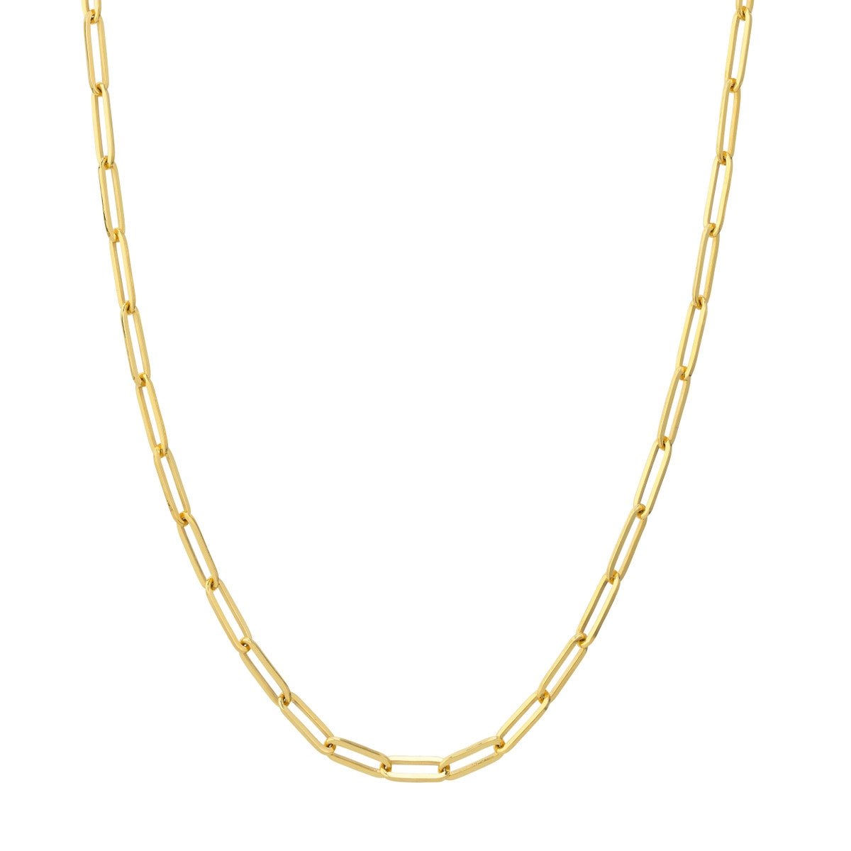 14K Gold 3.80mm Designer Long Link Chain Birmingham Jewelry Chain Birmingham Jewelry 
