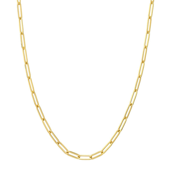 14K Gold 3.80mm Designer Long Link Chain Birmingham Jewelry Chain Birmingham Jewelry 