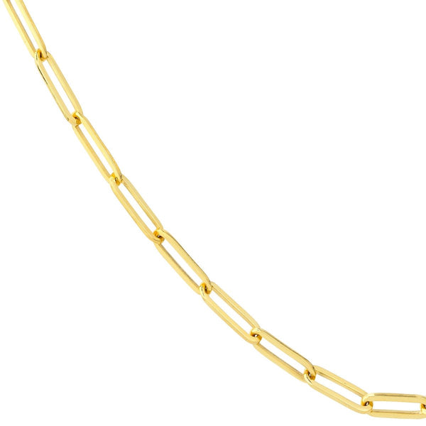 14K Gold 3.80mm Designer Long Link Chain Birmingham Jewelry Chain Birmingham Jewelry 