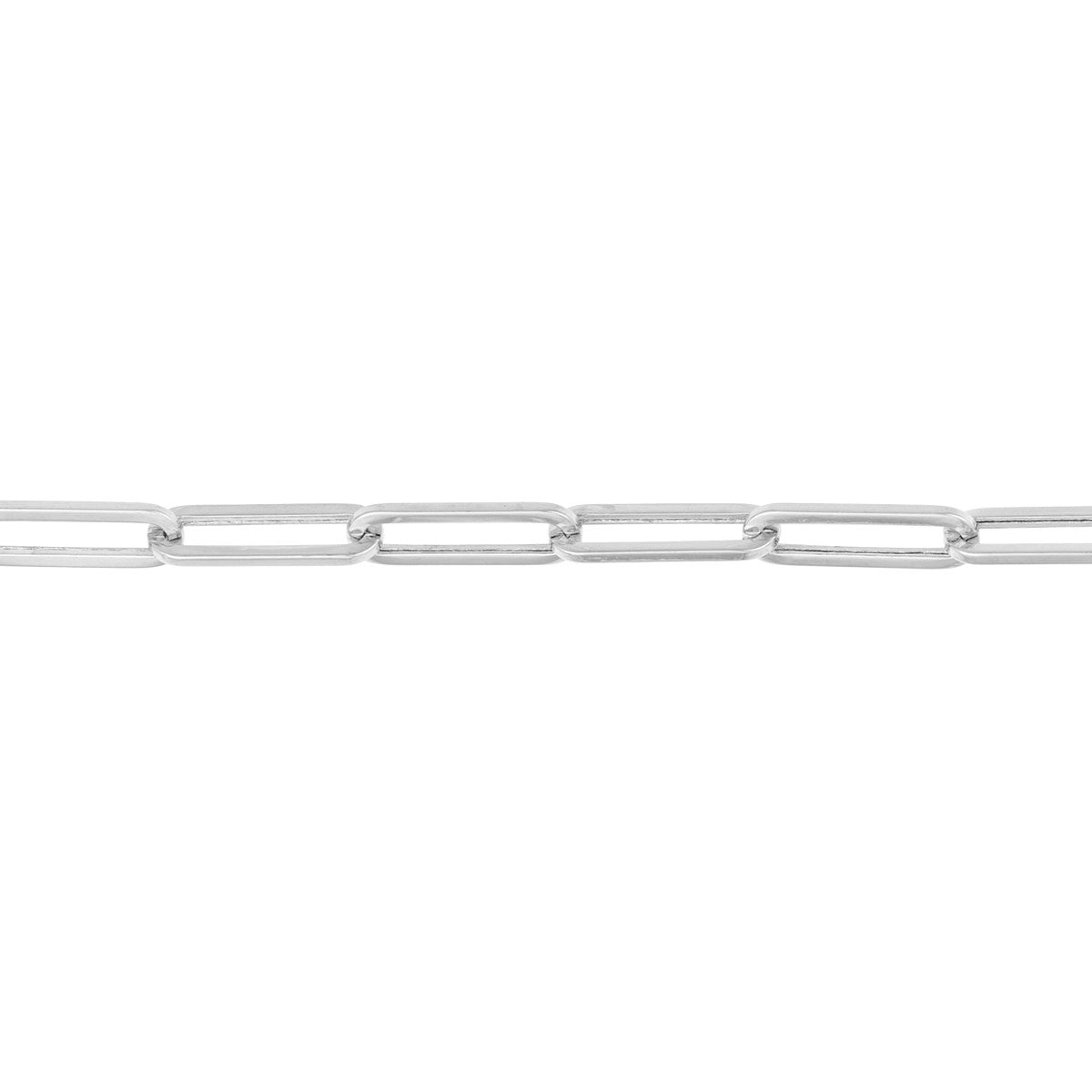 Birmingham Jewelry - 14K Gold 3.80mm Hollow Paper Clip Chain with Pear Lock - Birmingham Jewelry