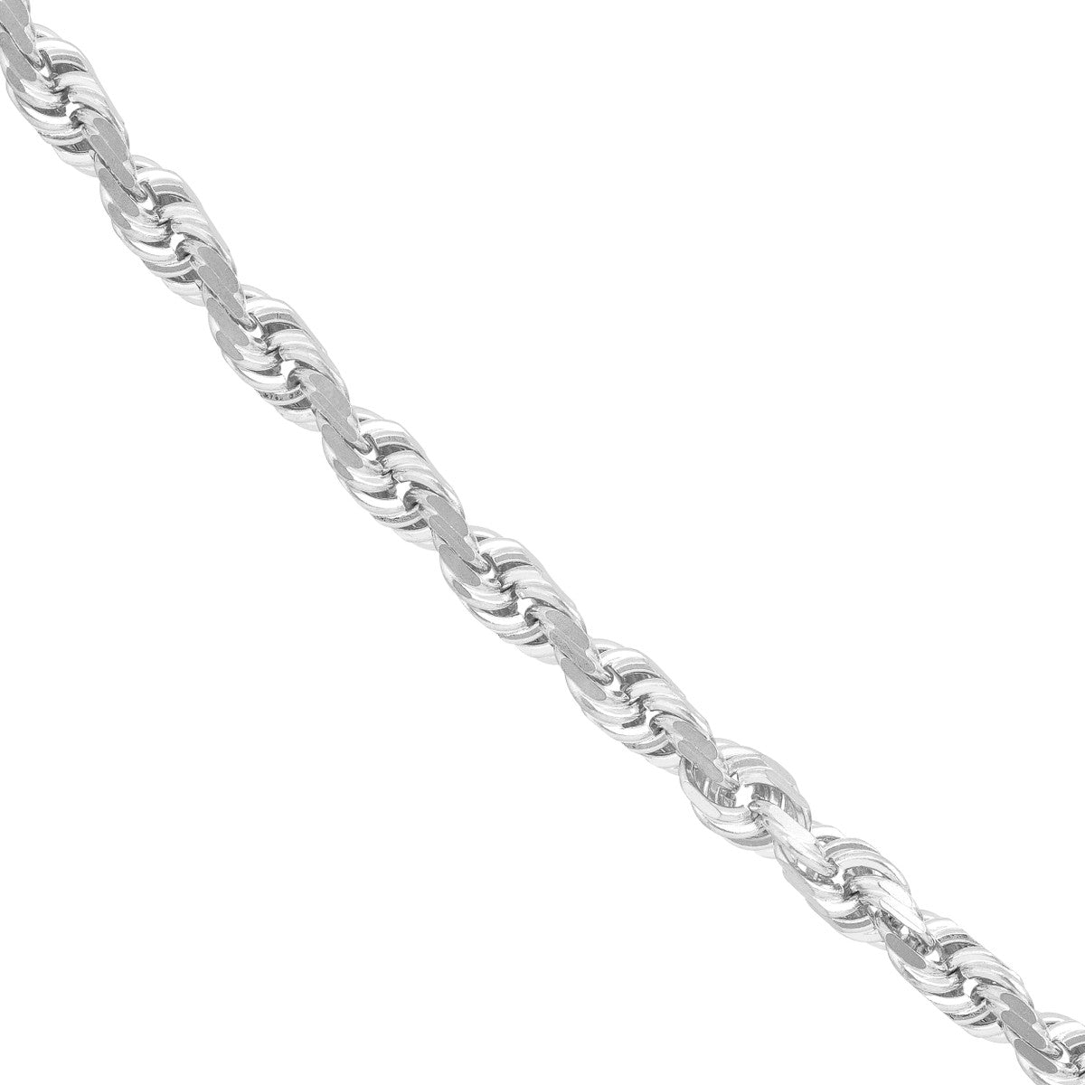 14K Gold 3.80mm D/C Rope Chain with Lobster Lock Birmingham Jewelry Gold Chain Birmingham Jewelry 