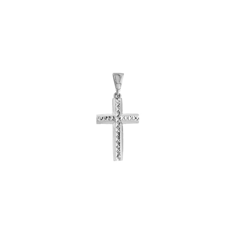 14k gold diamond cut deals cross pendant