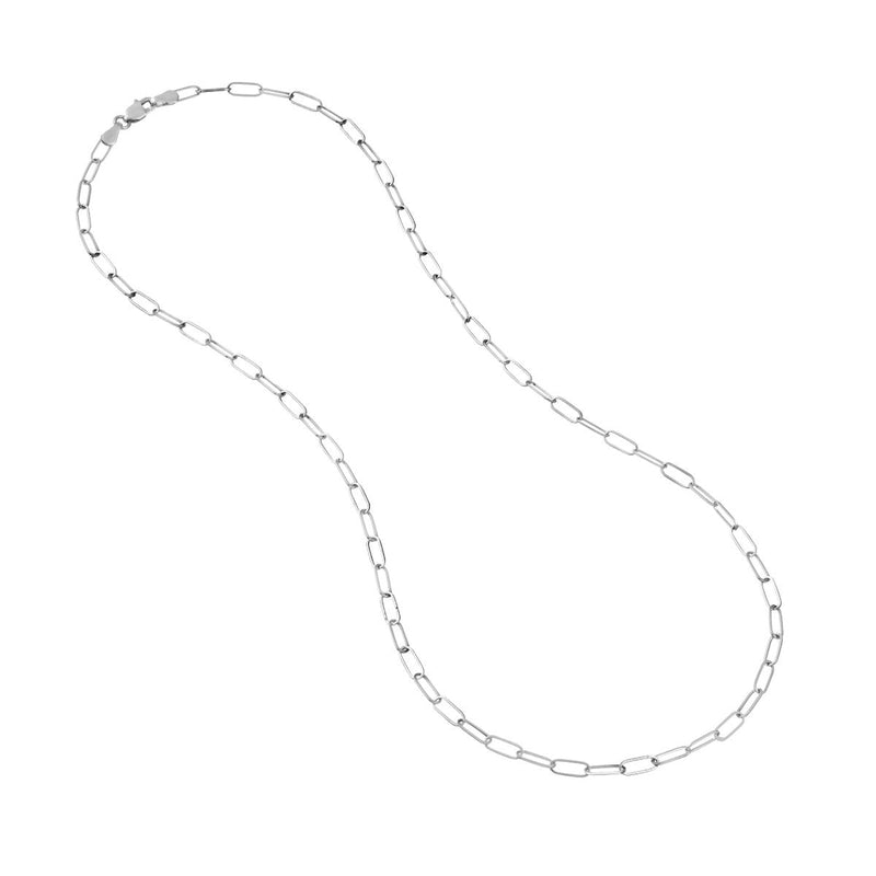14K Gold 3mm Paper Clip Chain with Lobster Lock Birmingham Jewelry Chain Birmingham Jewelry 