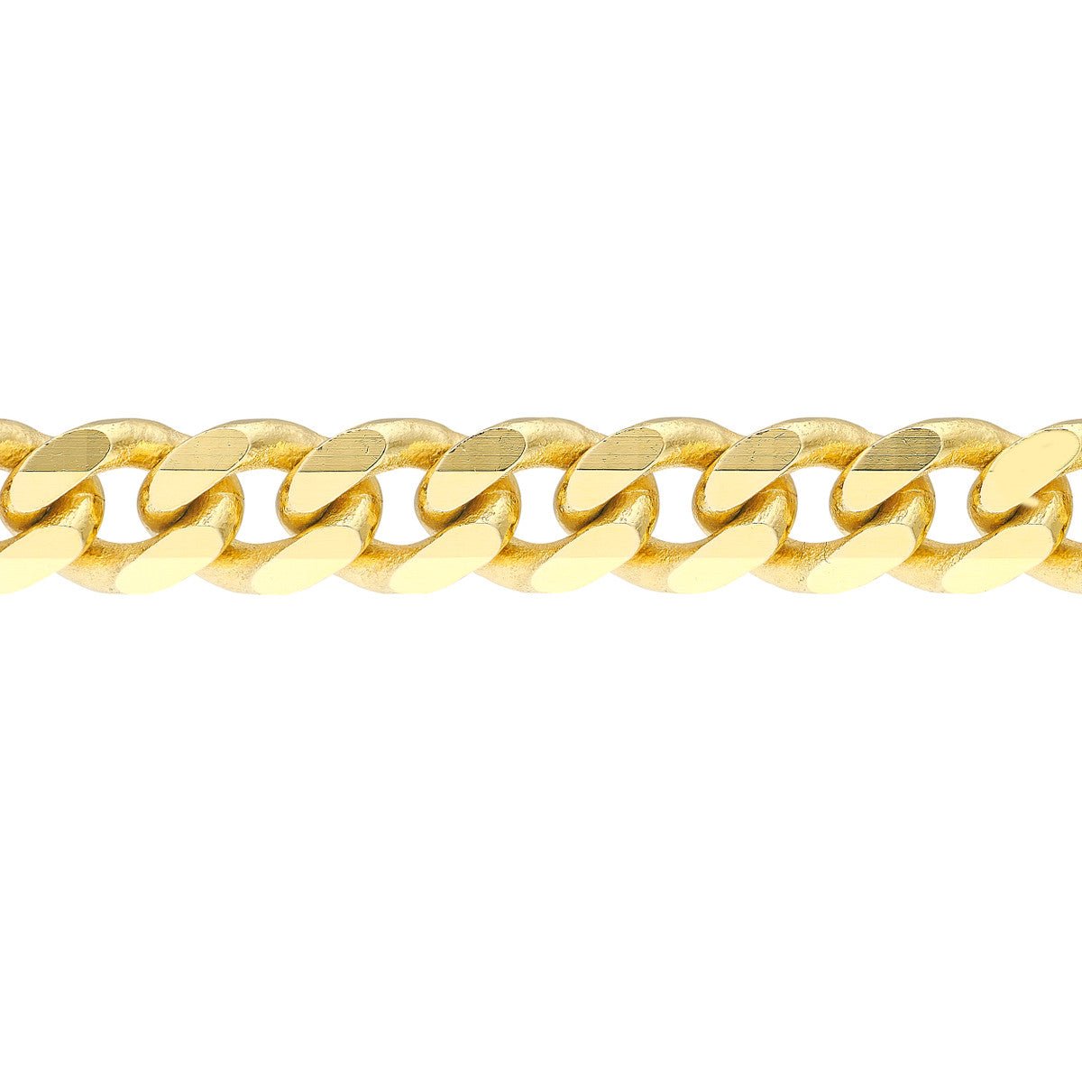 Birmingham Jewelry - 14K Gold 4.20mm D/C Curb Chain Bracelet - Birmingham Jewelry