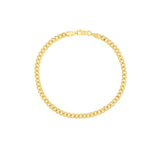 Birmingham Jewelry - 14K Gold 4.20mm D/C Curb Chain Bracelet - Birmingham Jewelry