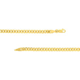 Birmingham Jewelry - 14K Gold 4.20mm D/C Curb Chain Bracelet - Birmingham Jewelry