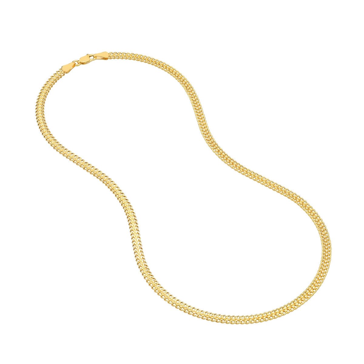 14K Gold 4.3mm D/C Curb Bismarck Chain with Lobster Lock Birmingham Jewelry Chain Birmingham Jewelry 