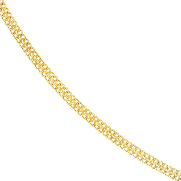 14K Gold 4.3mm D/C Curb Bismarck Chain with Lobster Lock Birmingham Jewelry Chain Birmingham Jewelry 