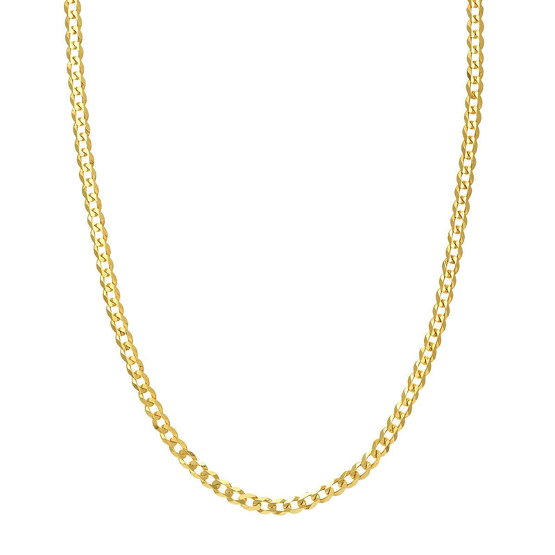 Birmingham Jewelry - 14K Gold 4.95mm Curb Chain with Lobster Lock - Birmingham Jewelry