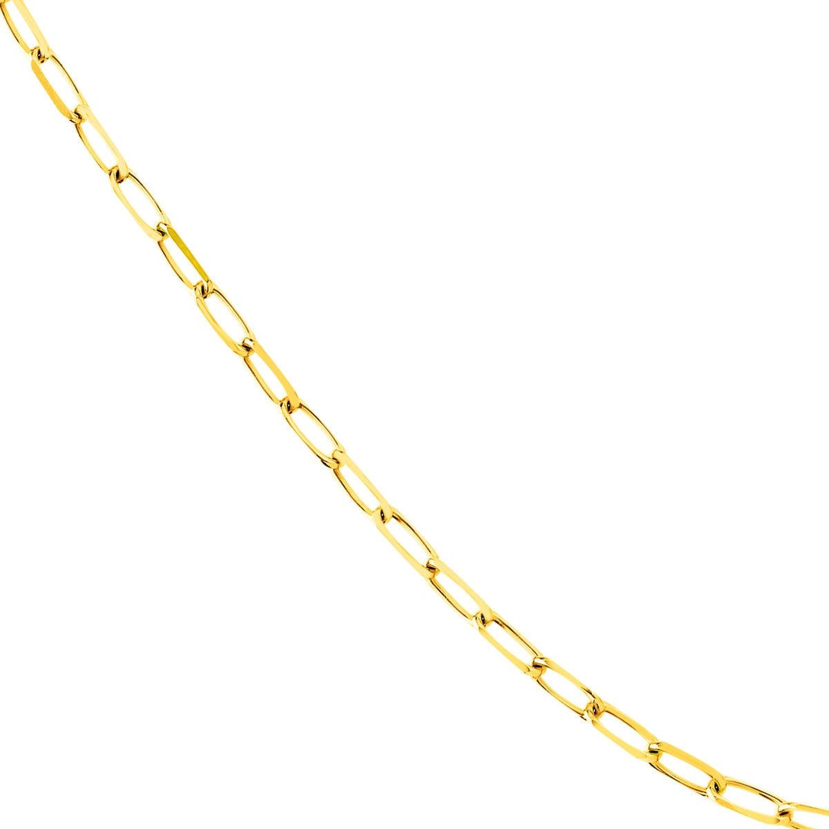 14K Gold 4mm Paper Clip Chain with Lobster Lock Birmingham Jewelry Chain Birmingham Jewelry 