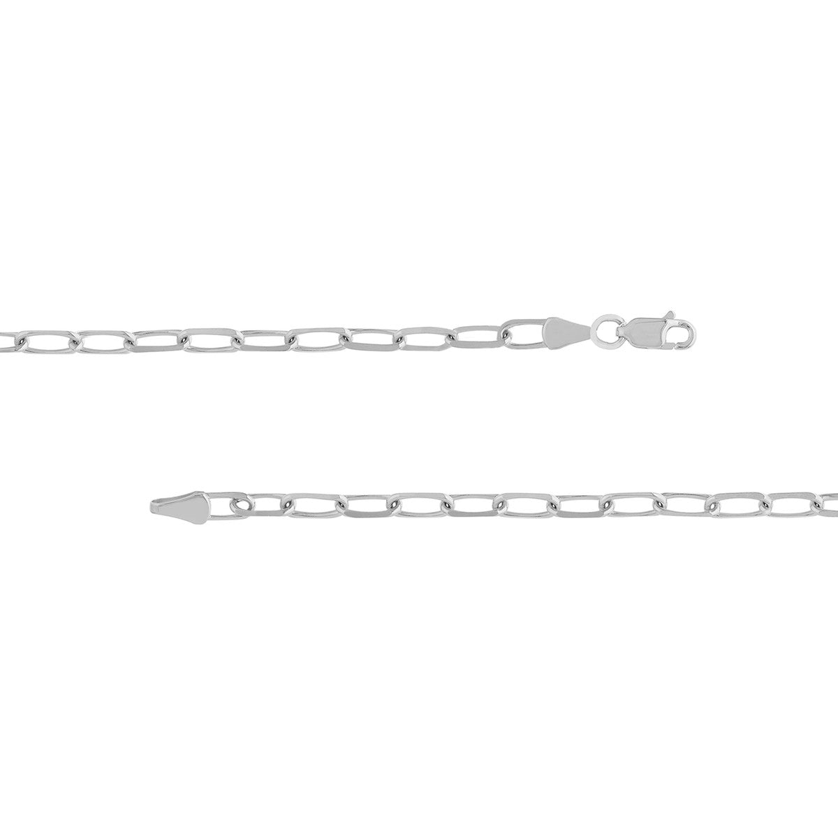14K Gold 4mm Paper Clip Chain with Lobster Lock Birmingham Jewelry Chain Birmingham Jewelry 
