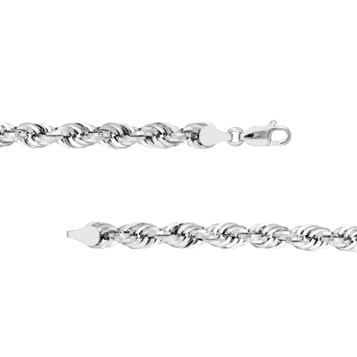 Birmingham Jewelry - 14K Gold 5.10mm Light Rope Chain with Lobster Lock - Birmingham Jewelry