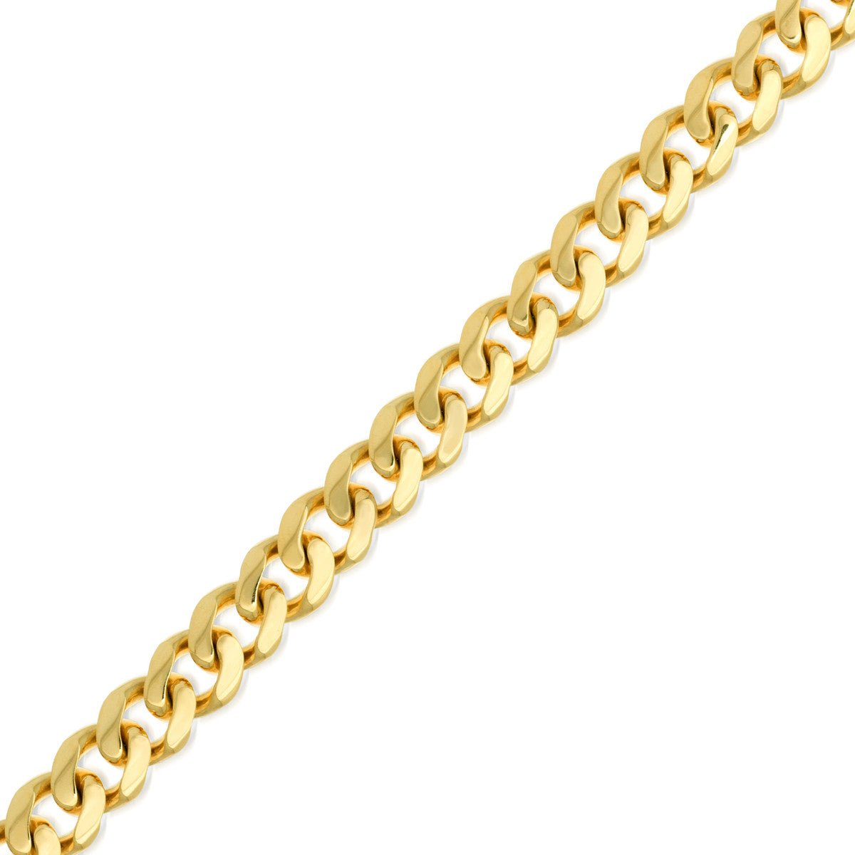 Birmingham Jewelry - 14K Gold 7.3mm Miami Cuban Chain with Lobster Lock - Birmingham Jewelry