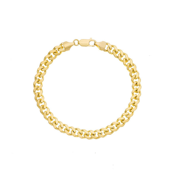 Birmingham Jewelry - 14K Gold 7.3mm Miami Cuban Chain with Lobster Lock - Birmingham Jewelry