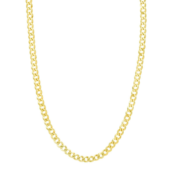 Birmingham Jewelry - 14K Gold 7mm Curb Chain with Lobster Lock - Birmingham Jewelry