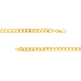 Birmingham Jewelry - 14K Gold 7mm Curb Chain with Lobster Lock - Birmingham Jewelry