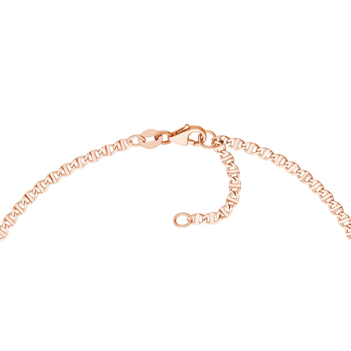 14K Gold Adjustable Flat Mariner Chain Anklet Birmingham Jewelry Anklet Birmingham Jewelry 