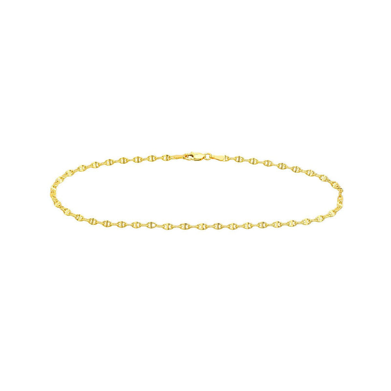 Birmingham Jewelry - 14K Gold Anchor Chain Anklet - Birmingham Jewelry