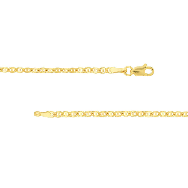 Birmingham Jewelry - 14K Gold Anchor Chain Anklet - Birmingham Jewelry