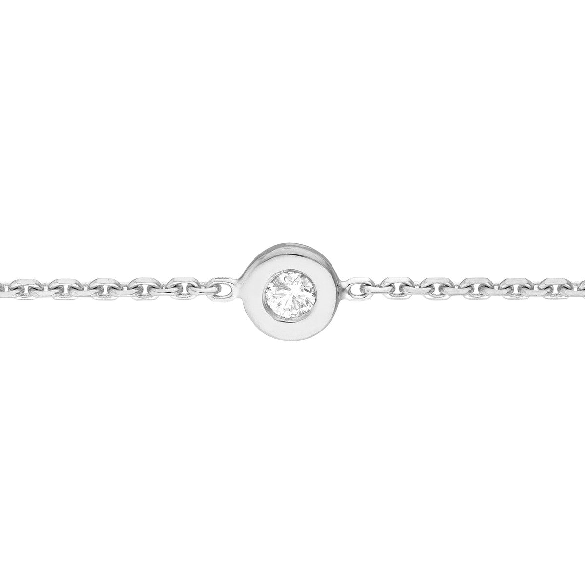 Birmingham Jewelry - 14K Gold Bezel Set Diamond Adjustable Choker - Birmingham Jewelry