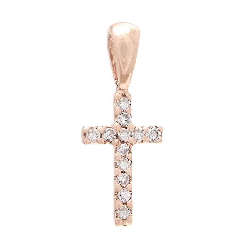 14K Gold Cross Pendant With Diamonds Birmingham Jewelry Pendant Birmingham Jewelry 
