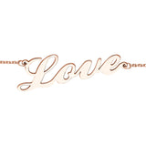 Birmingham Jewelry - 14K Gold Cursive Love Adjustable Bracelet - Birmingham Jewelry