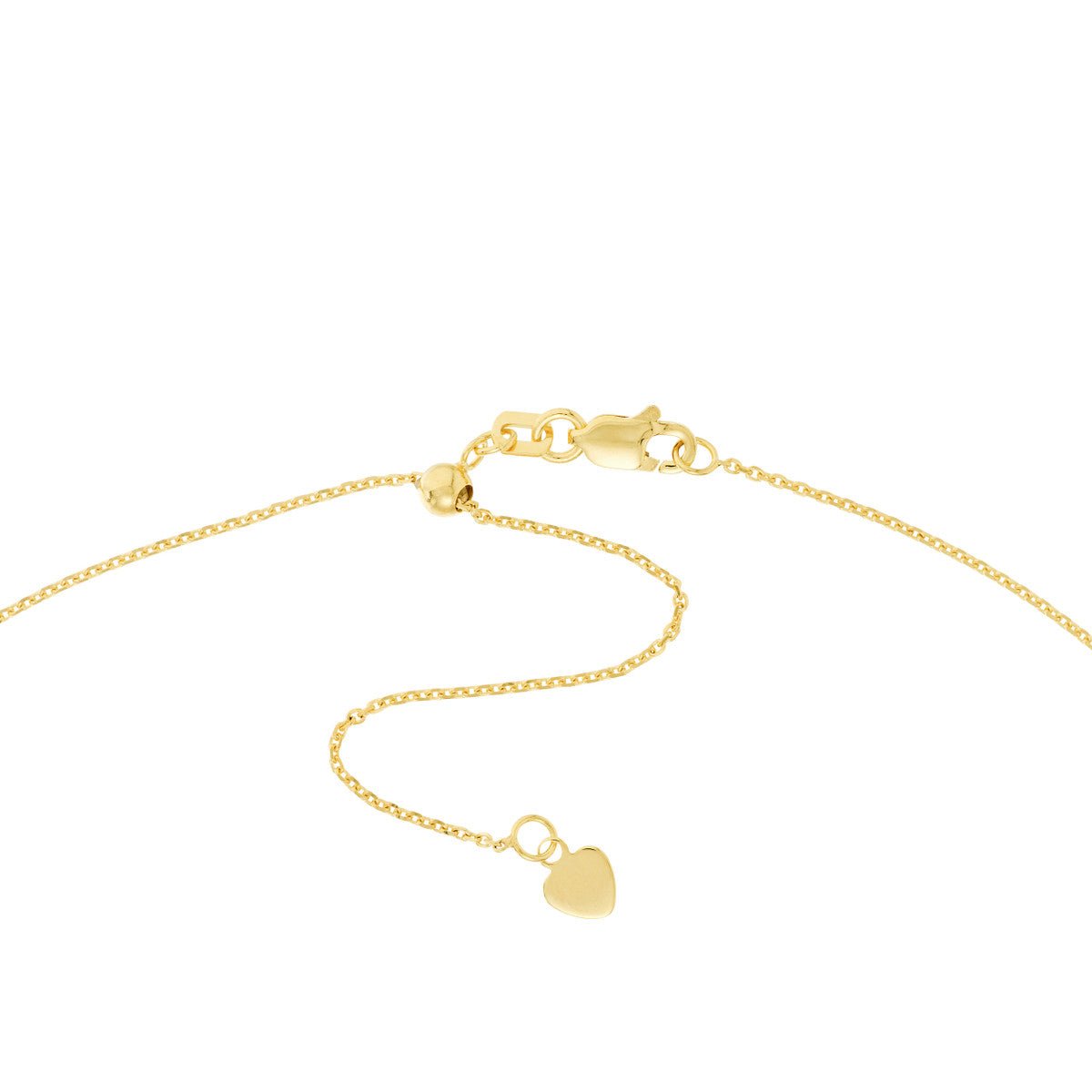 Birmingham Jewelry - 14K Gold CZ Bezel Station and Drop Adjustable Choker - Birmingham Jewelry