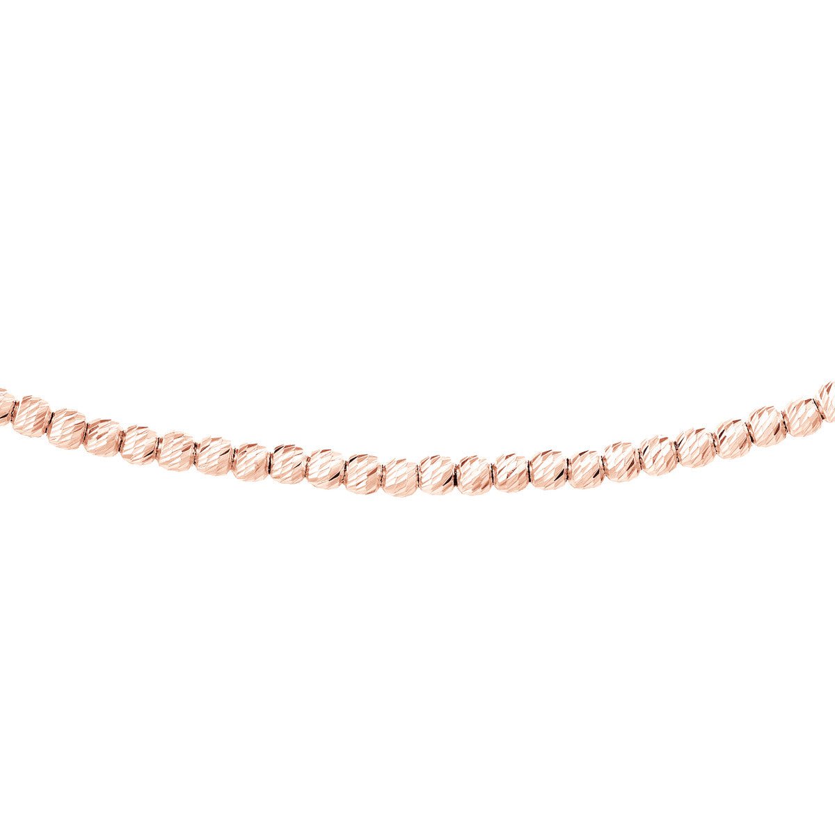 Birmingham Jewelry - 14K Gold Diamond-Cut Bead Adjustable Choker - Birmingham Jewelry