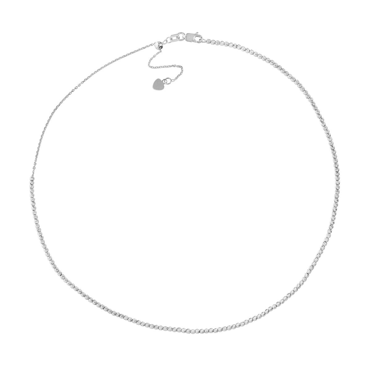 Birmingham Jewelry - 14K Gold Diamond-Cut Bead Adjustable Choker - Birmingham Jewelry