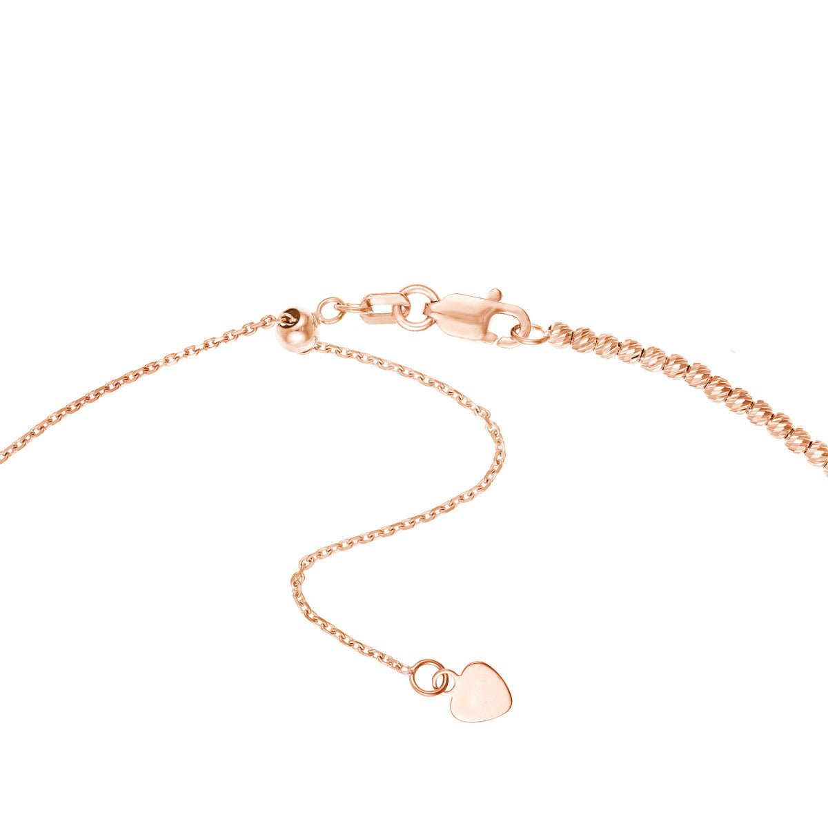 Birmingham Jewelry - 14K Gold Diamond-Cut Bead Adjustable Choker - Birmingham Jewelry
