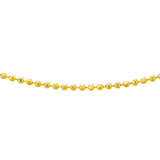 Birmingham Jewelry - 14K Gold Diamond-Cut Bead Choker Chain - Birmingham Jewelry