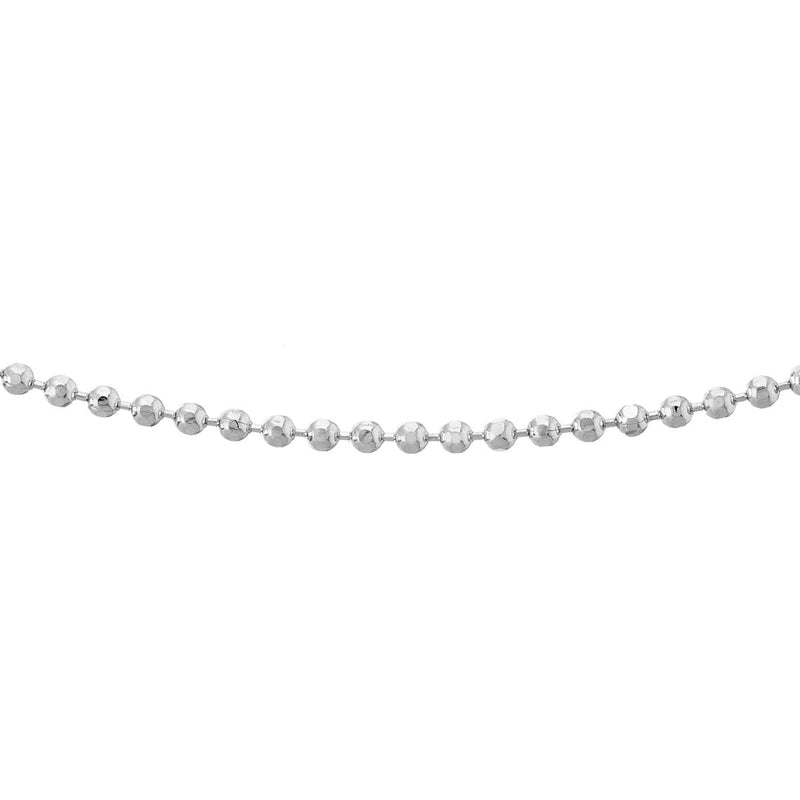 Birmingham Jewelry - 14K Gold Diamond-Cut Bead Choker Chain - Birmingham Jewelry