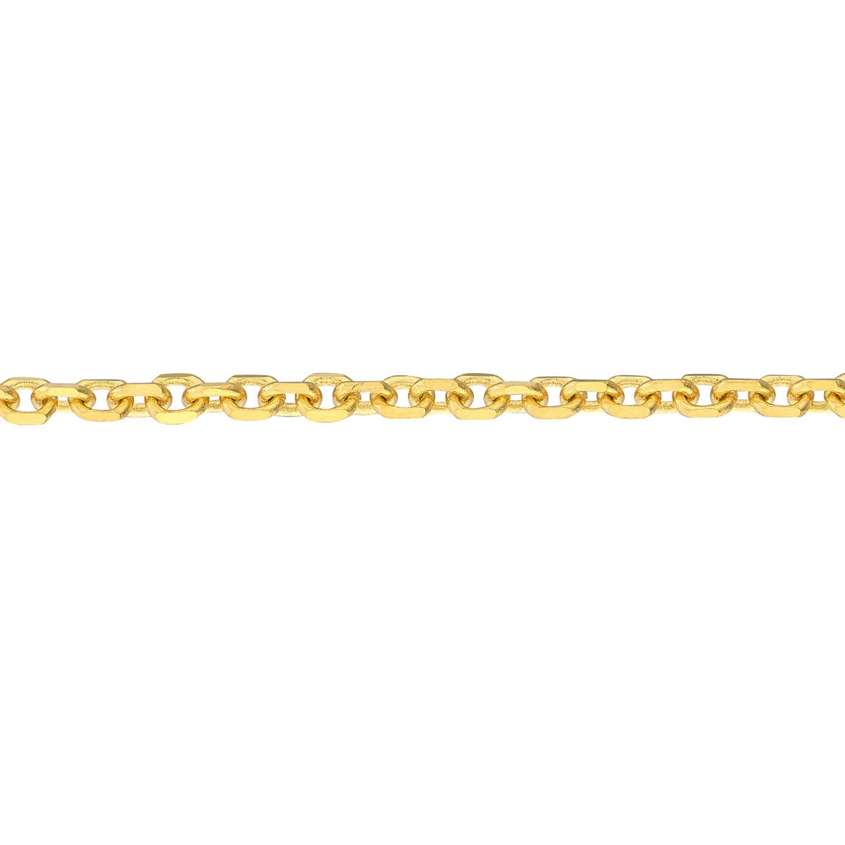 Birmingham Jewelry - 14K Gold Diamond-Cut Cable Choker Chain - Birmingham Jewelry