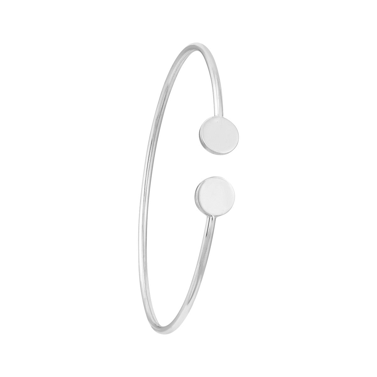 Birmingham Jewelry - 14K Gold Disc Cuff Bangle - Birmingham Jewelry