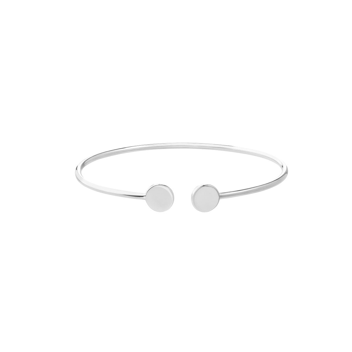 Birmingham Jewelry - 14K Gold Disc Cuff Bangle - Birmingham Jewelry