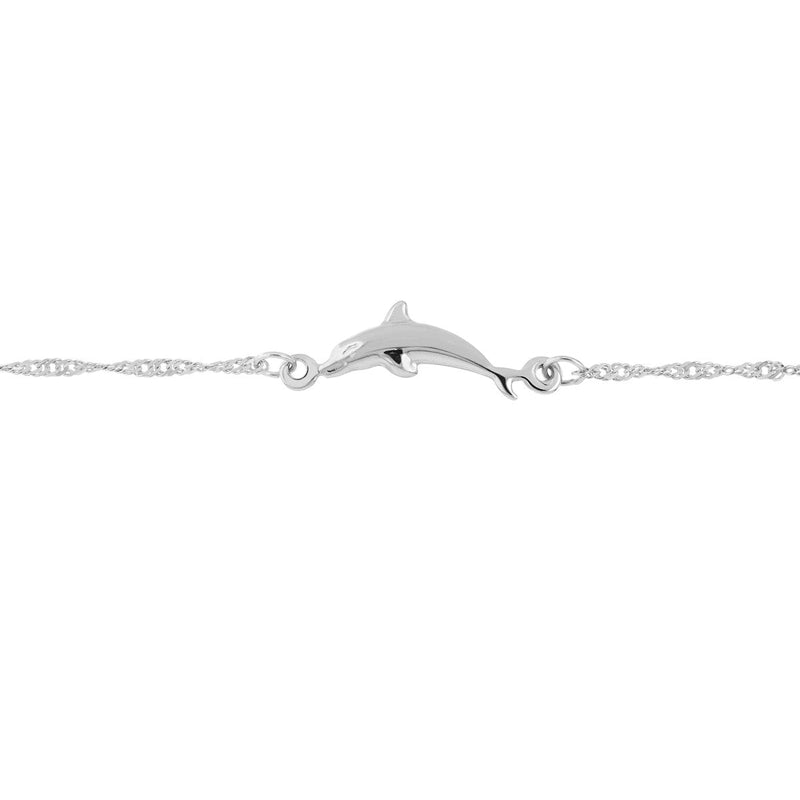 Birmingham Jewelry - 14K Gold Dolphin Trio Adjustable Anklet - Birmingham Jewelry